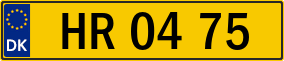 Trailer License Plate